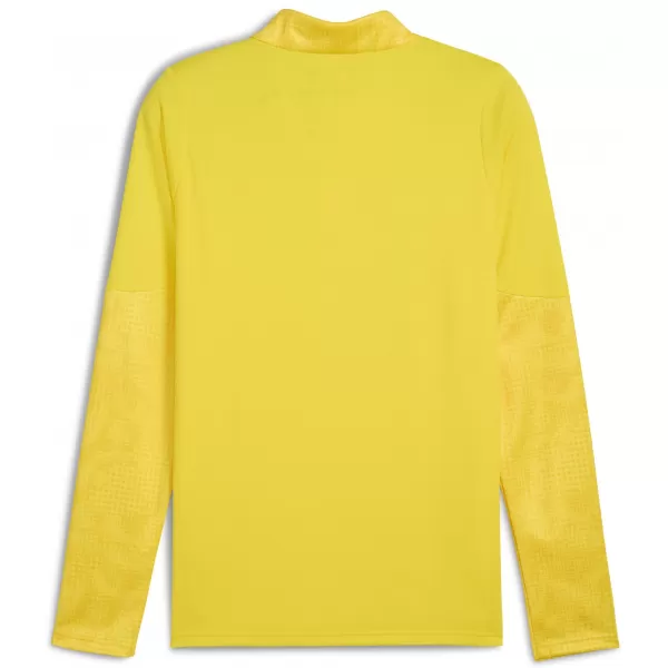  Moška jopica PUMA TEAMCUP TRAINING 1/4 ZIP TOP 659164_07 FASTER YELLOW/ HITREJE RUMENO/PUMA SREBRO 