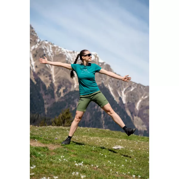  Ženske kratke hlače za prosti čas NORDBLANC HUES NBSPL8194 ZELENI DAN 