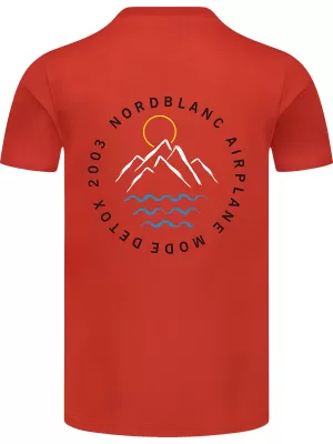 Moška majica s kratkimi rokavi NORDBLANC NBSMT8160 ORANŽNA