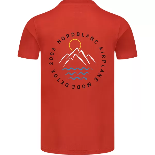  Moška majica s kratkimi rokavi NORDBLANC NBSMT8160 ORANŽNA 