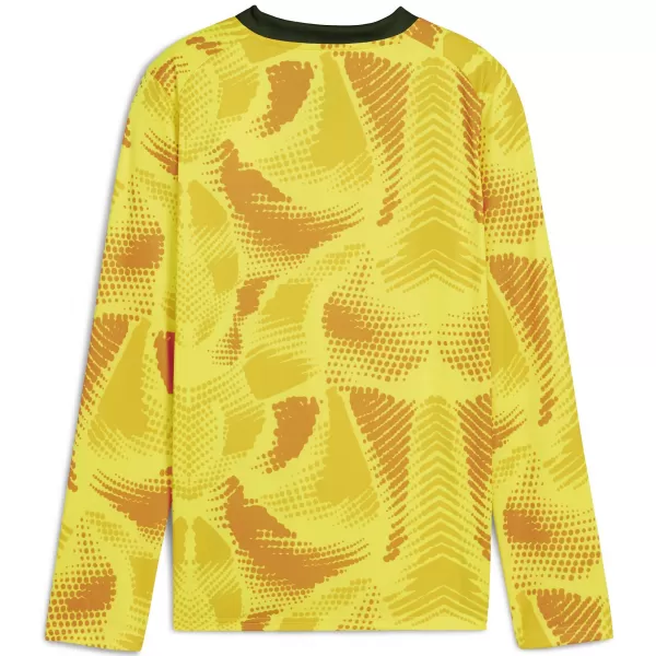  Otroški dres PUMA TEAMTARGET GK LS JERSEY JR 706521_23 FLURO YELLOW PES / FLURO RUMENI PES /PUMA ČRNA 