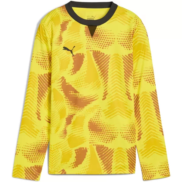  Otroški dres PUMA TEAMTARGET GK LS JERSEY JR 706521_23 FLURO YELLOW PES / FLURO RUMENI PES /PUMA ČRNA 