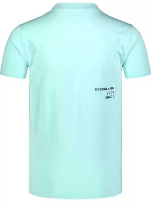 Moška majica s kratkimi rokavi NORBLANC NBSMT8153 SVETLO MODRA Nordblanc