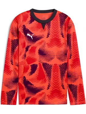 Otroški dres PUMA TEAMTARGET GK LS JERSEY JR 706521_01 NRGY RED / NRGY RDEČA / PUMA BELA