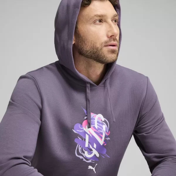  Moška jopica PUMA NEYMAR JR CREATIVITY HOODIE 660099_01 VIJOLIČNO OGLJE 