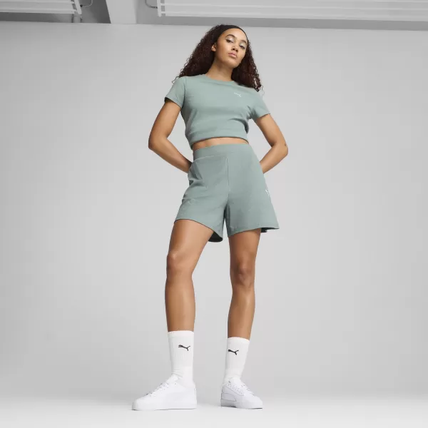  Ženske kratke hlače PUMA ESS ELEVATED SHORTS 685026_30 ZELENA LUNA 