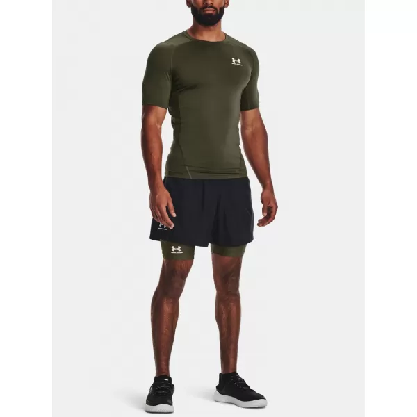  Moška majica s kratkimi rokavi UNDER ARMOUR HG ARMOUR COMP SS 1361518-390 ZELENA 