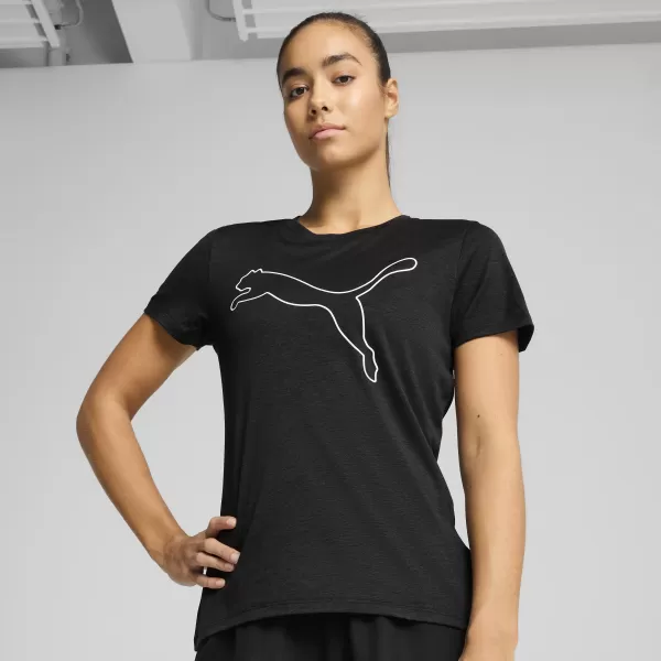  Srajca PUMA TAD ESSENTIAL W HEATHER TEE 525893_01 PUMA BLACK HEATHER 