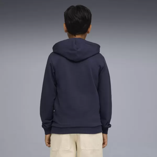  Otroška trenirka PUMA TEAMGOAL CASUALS HOODY JR 658619_06 PUMA NAVY/PUMA WHITE 