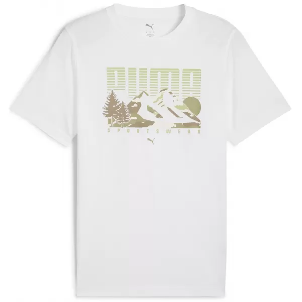  Srajca PUMA GRAPHICS MOUNTAIN TEE 684828_02 PUMA BELA 