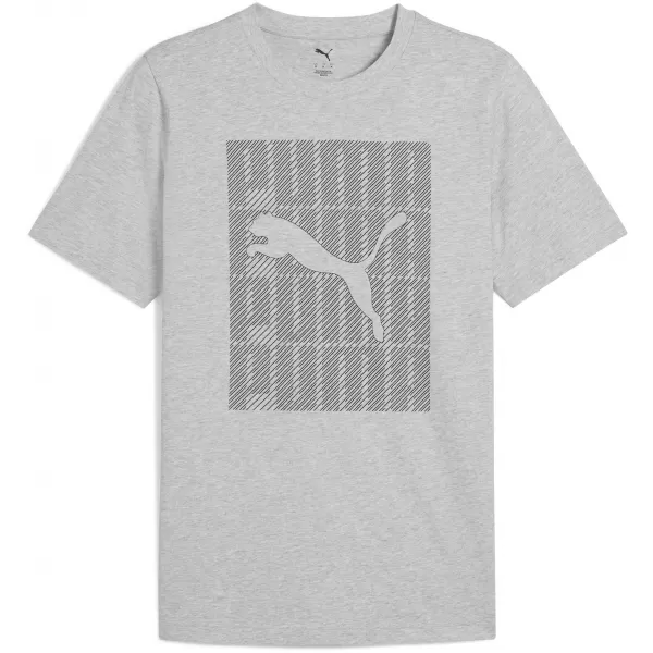  Srajca PUMA GRAPHICS WORDING TEE 684825_04 SVETLO SIVA HEATHER 