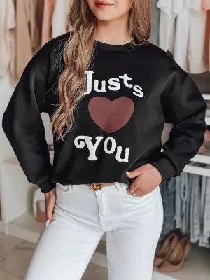 Damske trenirke DSTREET JUST LOVE YOU BY1472 ČRN
