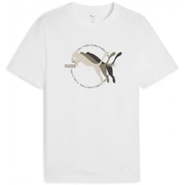  Srajca PUMA GRAPHICS MULTIPLE LOGO TEE 684826_02 PUMA BELA 