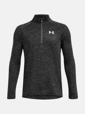 Fantovska majica s kratkimi rokavi UNDER ARMOUR TECH 2.0 1/2 ZIP 1363286-026 SIVA