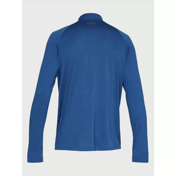  Moška majica s kratkimi rokavi UNDER ARMOUR TECH 1/2 ZIP 2.0 1328495-400 MODRA 