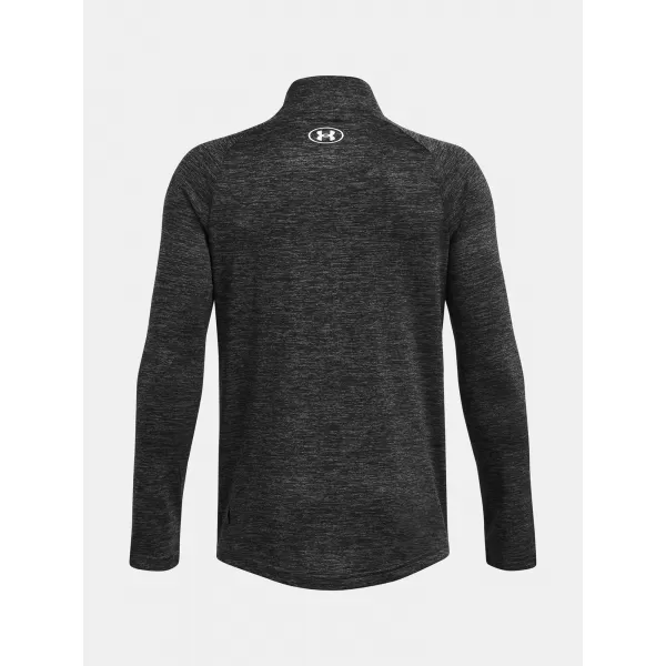  Fantovska majica s kratkimi rokavi UNDER ARMOUR TECH 2.0 1/2 ZIP 1363286-026 SIVA 