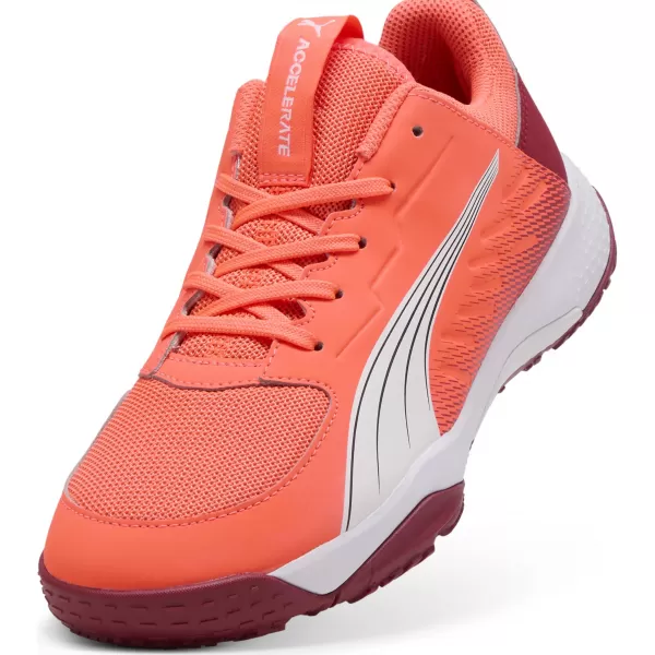  Otroški čevlji PUMA ACCELERATE JR 108302_01 RDEČA/BELA/TEMNO GRIMAST/ČRNA 