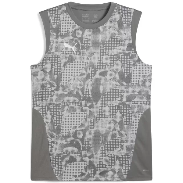  Moški dres PUMA TEAMCUP TRAINING SL JERSEY 659168_13 FLAT MEDIUM GRAY/ RAVNO SREDNJE SIVA/PUMA SREBRO 