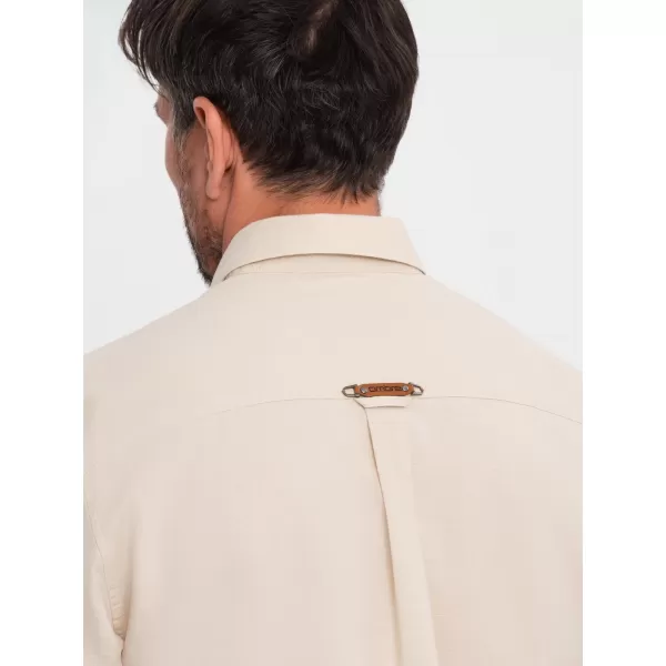  Srajca OMBRE OM-SHCS-0134 SMETANA 
