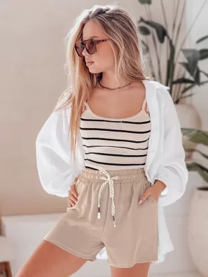 Ženske kratke hlače DSTREET NOT TOMORROW SY0447 KHAKI