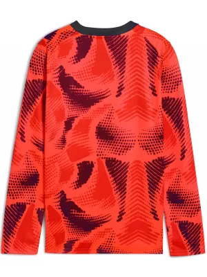Otroški dres PUMA TEAMTARGET GK LS JERSEY JR 706521_01 NRGY RED / NRGY RDEČA / PUMA BELA
