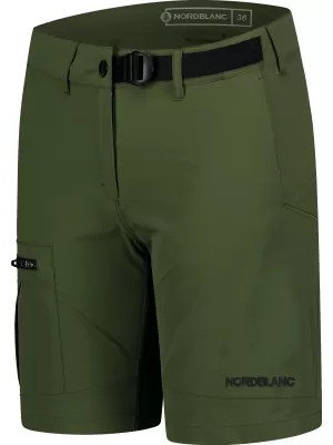 Ženske kratke hlače za prosti čas NORDBLANC HUES NBSPL8194 ZELENI DAN