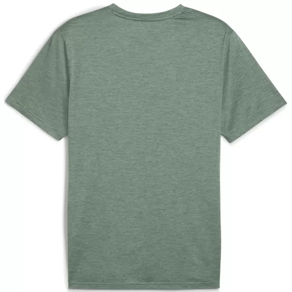  Srajca PUMA M TAD ESS HEATHER CAT TEE 525907_30 ZELENA LUNA HEATHER 