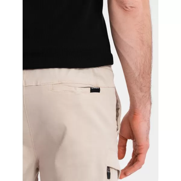  Kratke hlače OMBRE OM-SRCG-0194 SMETANA 