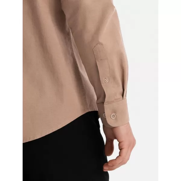  Srajca OMBRE OM-SHCS-0134 SVETLO RJAVA 