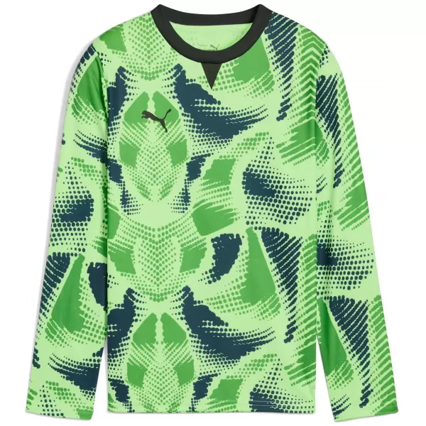  Otroški dres PUMA TEAMTARGET GK LS JERSEY JR 706521_20 FIZZY LIME / FIZZY LIME / PUMA ČRNA 