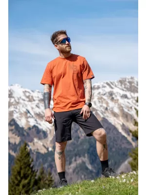 Moška majica s kratkimi rokavi NORDBLANC NBSMT8161 ORANŽNA