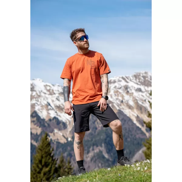  Moška majica s kratkimi rokavi NORDBLANC NBSMT8161 ORANŽNA 