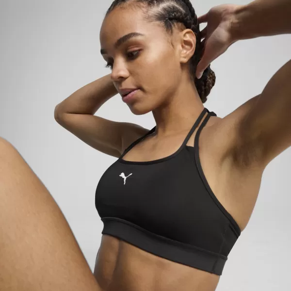  Damski nedrček PUMA MOVE STRAPPY BRA 526224_51 PUMA ČRNA/PUMA BELA 