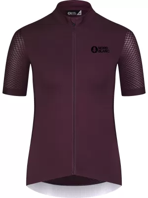 Ženski kolesarski dres NORDBLANC MILE NBSLF8216 TEMNO VIJOLIČNA
