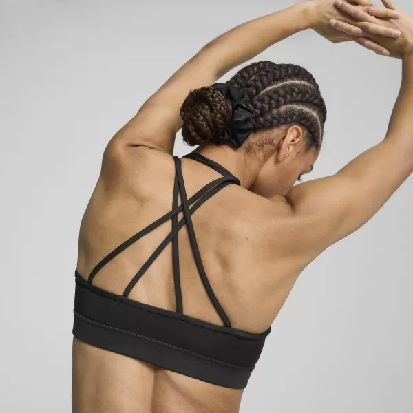  Damski nedrček PUMA MOVE STRAPPY BRA 526224_51 PUMA ČRNA/PUMA BELA 