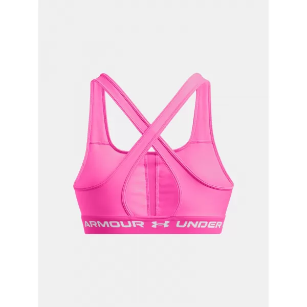  Ženski nedrček UNDER ARMOUR CROSSBACK MID BRA 1361034-656 ROZA 