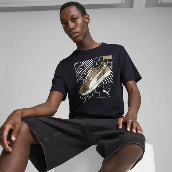  Srajca PUMA GRAPHICS SNEAKER TEE 684830_16 NOVA MORNARICA 