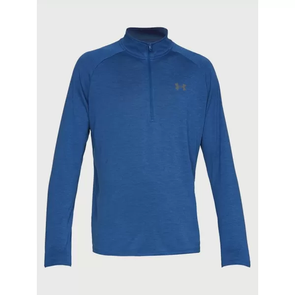  Moška majica s kratkimi rokavi UNDER ARMOUR TECH 1/2 ZIP 2.0 1328495-400 MODRA 