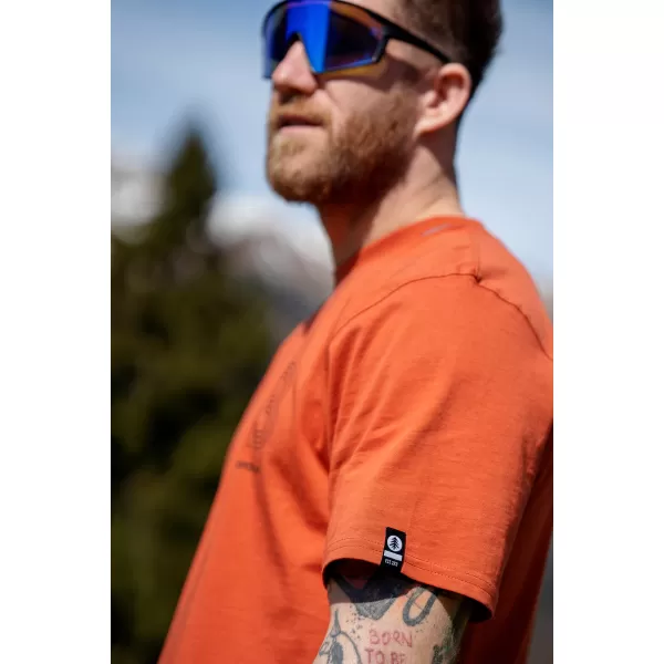  Moška majica s kratkimi rokavi NORDBLANC NBSMT8161 ORANŽNA 
