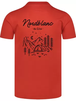 Moška majica s kratkimi rokavi NORDBLANC NBSMT8157 ORANŽNA
