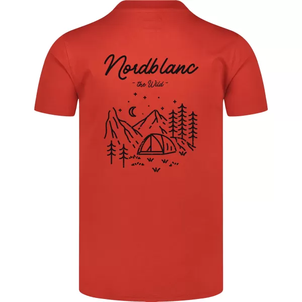  Moška majica s kratkimi rokavi NORDBLANC NBSMT8157 ORANŽNA 
