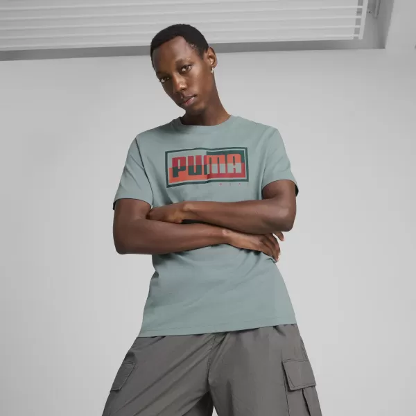  Srajca PUMA GRAPHICS BOX TEE 684827_30 ZELENA LUNA 