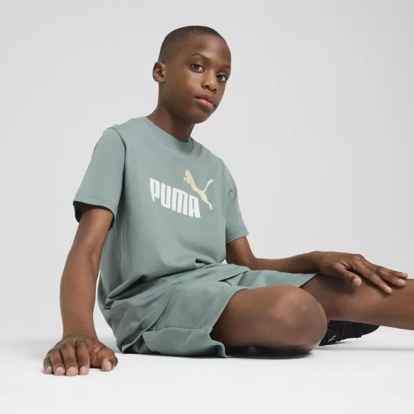  T -majica PUMA ESS 2 COLOR NO.1 LOGO TEE 685778_30 ZELENA LUNA 