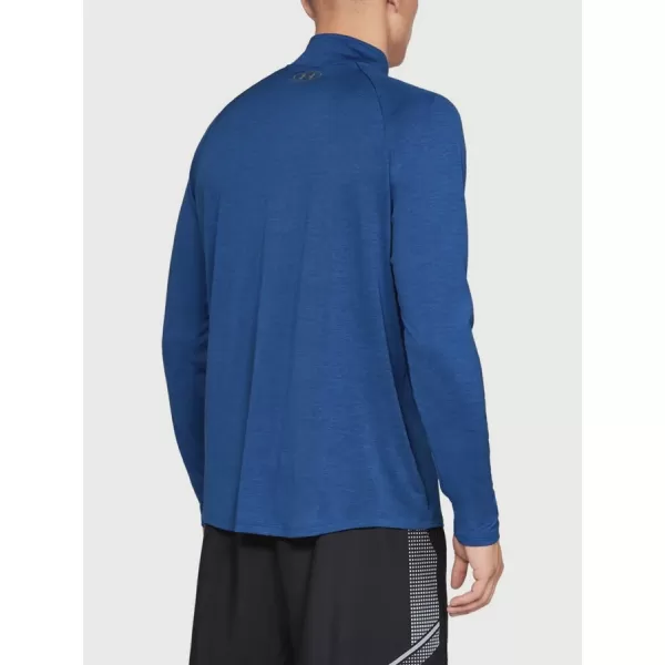  Moška majica s kratkimi rokavi UNDER ARMOUR TECH 1/2 ZIP 2.0 1328495-400 MODRA 