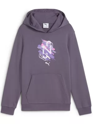 Otroška jopica PUMA NEYMAR JR CREATIVITYHOODIEJR 660100_01 VIJOLIČNO OGLJE