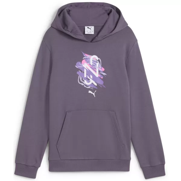  Otroška jopica PUMA NEYMAR JR CREATIVITYHOODIEJR 660100_01 VIJOLIČNO OGLJE 