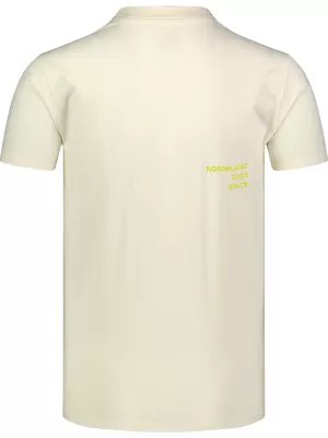 Moška majica s kratkimi rokavi NORBLANC NBSMT8153 KREMNO BELA Nordblanc