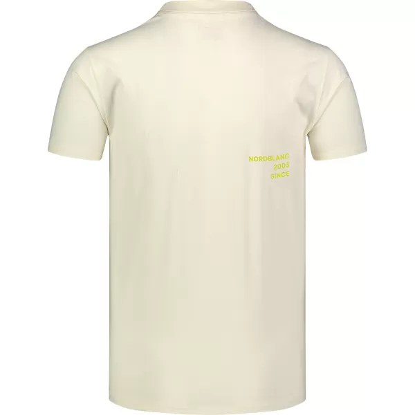 Moška majica s kratkimi rokavi NORBLANC NBSMT8153 KREMNO BELA Nordblanc 