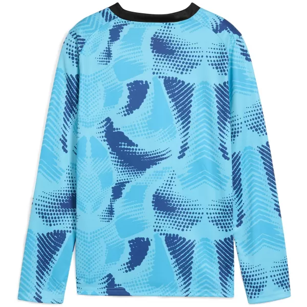  Otroški dres PUMA TEAMTARGET GK LS JERSEY JR 706521_02 BRIGHT AQUA / BRIGHT AQUA / PUMA BELA 