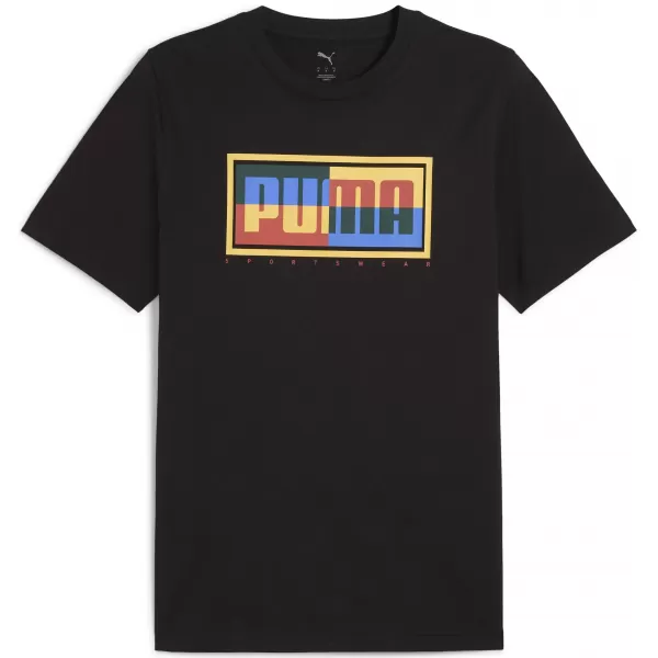  Srajca PUMA GRAPHICS BOX TEE 684827_01 PUMA ČRNA 